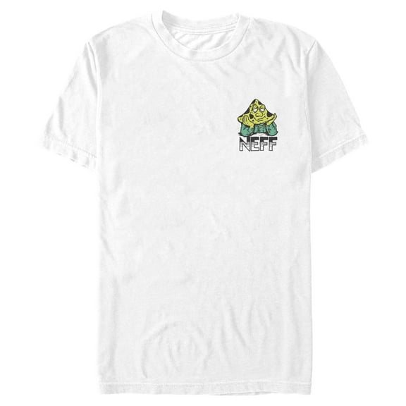 Men's NEFF Meltdown Mushroom White  Graphic T-Shirt