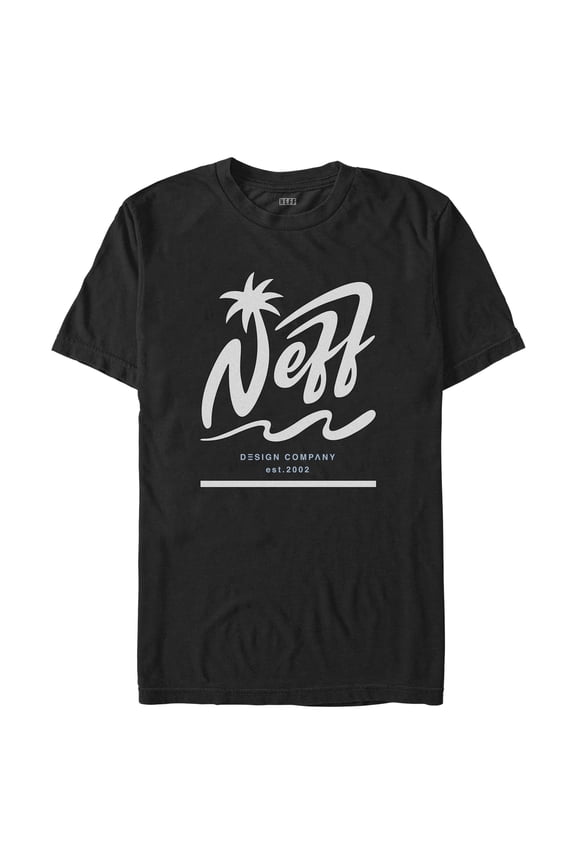 Men's NEFF Palm Tree Logo  Graphic Tee Black Large