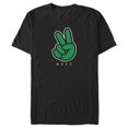 thumbnail image 1 of Men's NEFF Peace Sign Logo Green Graphic T-Shirt, 1 of 5