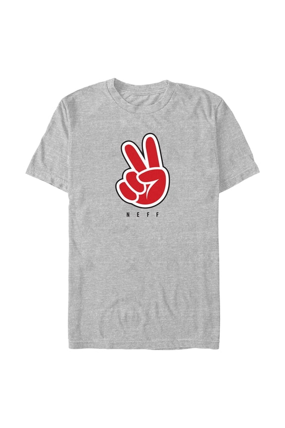 Men's NEFF Peace Sign Logo Red Graphic T-Shirt