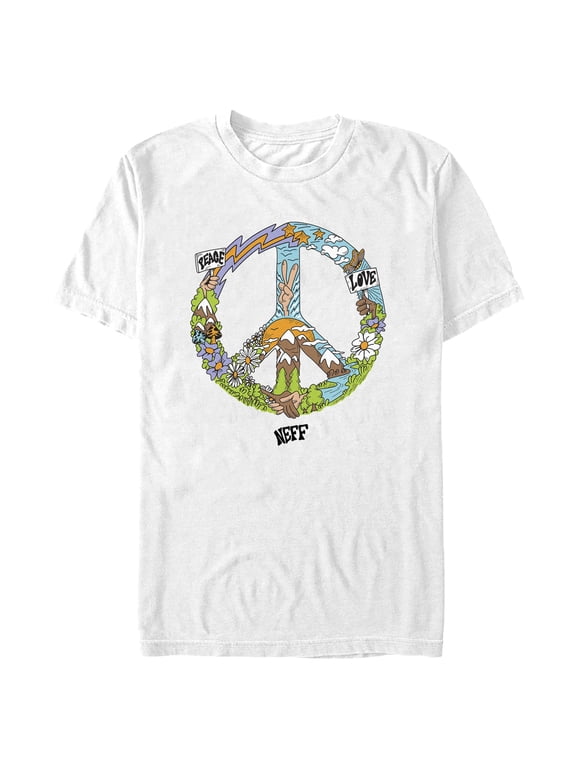 Men's NEFF Peace and Love Graphic Tee White Small