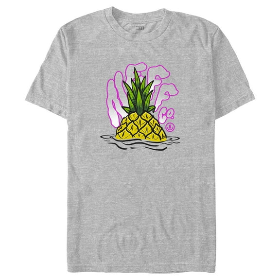 Men's NEFF Pineapple Logo Graphic Tee Athletic Heather Small