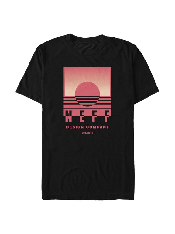 Men's NEFF Pink Sunset Logo Graphic T-Shirt
