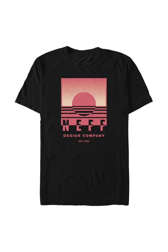 Men's NEFF Pink Sunset Logo Graphic T-Shirt