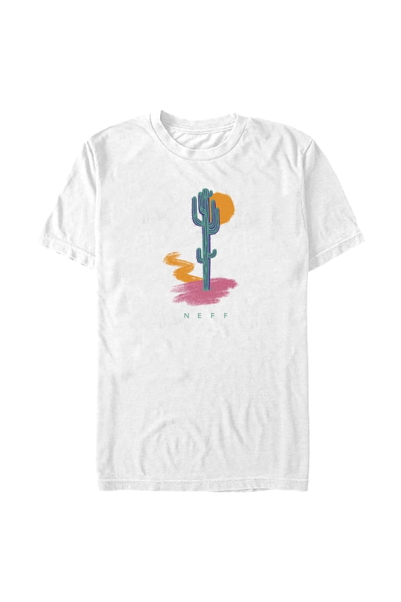 Men's NEFF Retro Cactus Logo Graphic Tee White Small