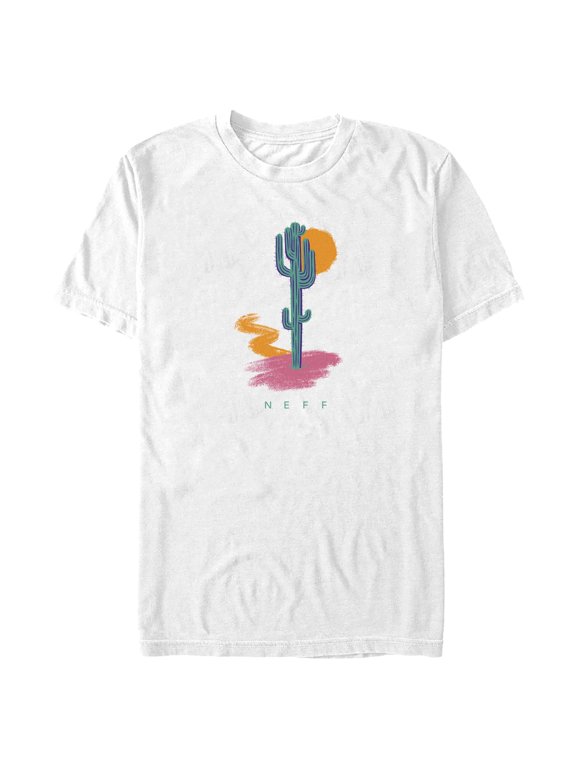 Men's NEFF Retro Cactus Logo Graphic Tee White Small