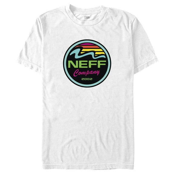 Men's NEFF Retro Rainbow Logo Graphic Tee White 2X Large