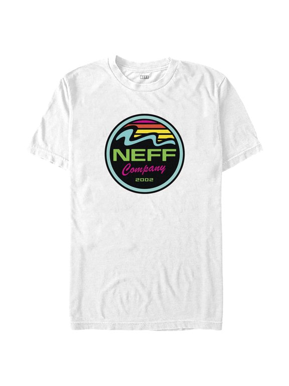 Men's NEFF Retro Rainbow Logo Graphic Tee White Large