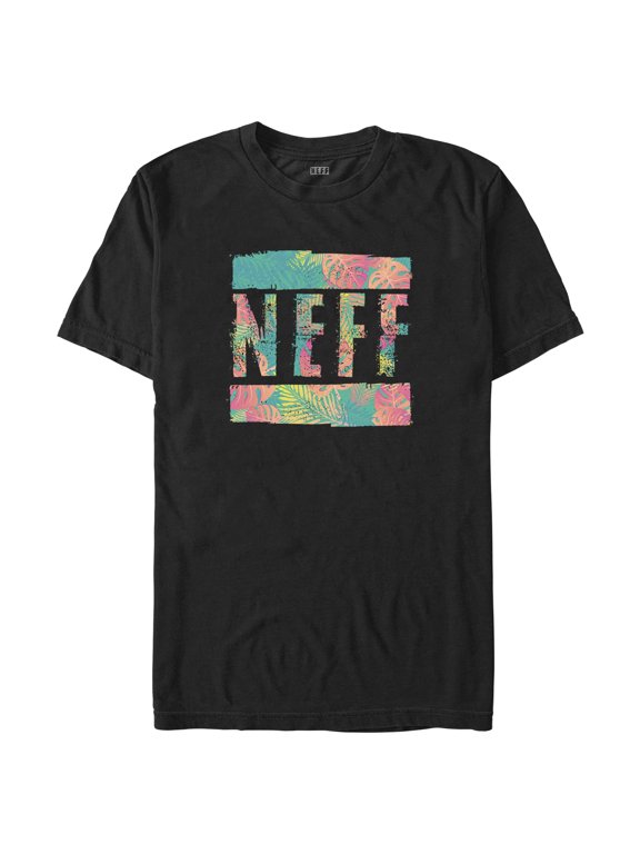 Men's NEFF Retro Tropical Logo Graphic Tee Black Large