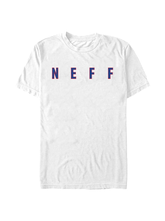 Men's NEFF Simple Blue and Red Logo Graphic T-Shirt