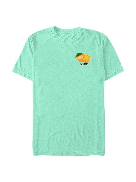 Men's NEFF Small Orange Fruit Logo Graphic T-Shirt