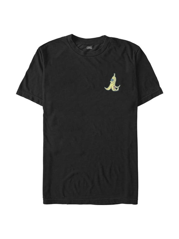 Men's NEFF Trippin' Out Banana Badge Graphic Tee Black X Large