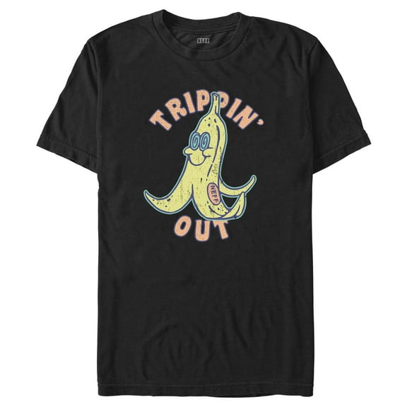 Men's NEFF Trippin' Out Banana Graphic Tee Black Small