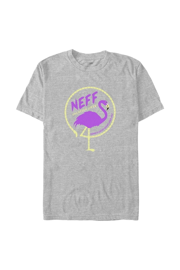 Men's NEFF Vacation Crew Keepin It Loosey Goosey Graphic Tee Athletic Heather Large