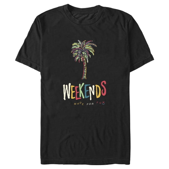 Men's NEFF Weekends Made For Fun Graphic Tee Black Large