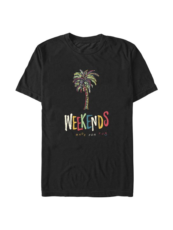 Men's NEFF Weekends Made For Fun Graphic Tee Black Medium
