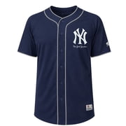 MLB New York Yankees Mens Primary Color Full Button Jersey