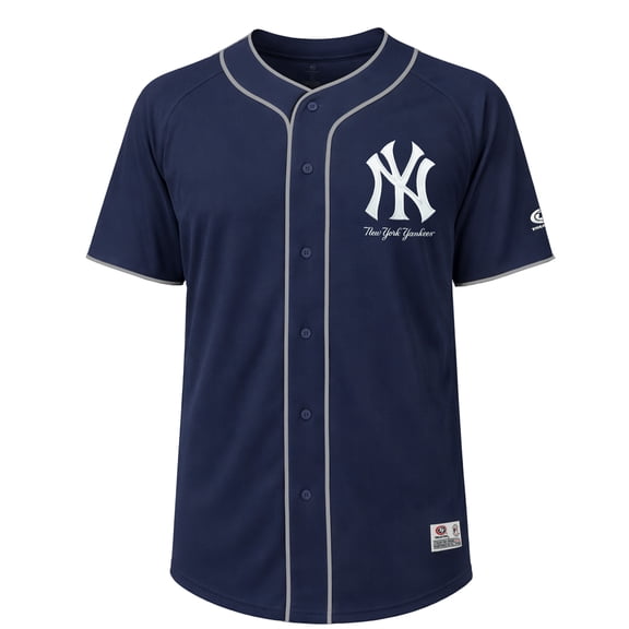 MLB New York Yankees Men's Primary Color Full Button Jersey