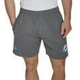 thumbnail image 1 of Men's NFL Combine Miami Dolphins Charcoal Heather Fleece Short, Sizes S-3XL, 1 of 3
