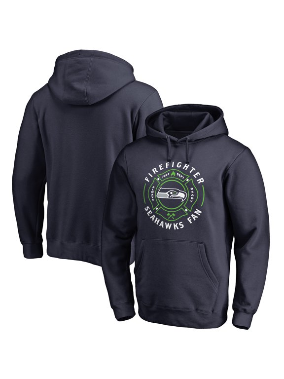 Men's Navy Seattle Seahawks Firefighter Pullover Hoodie