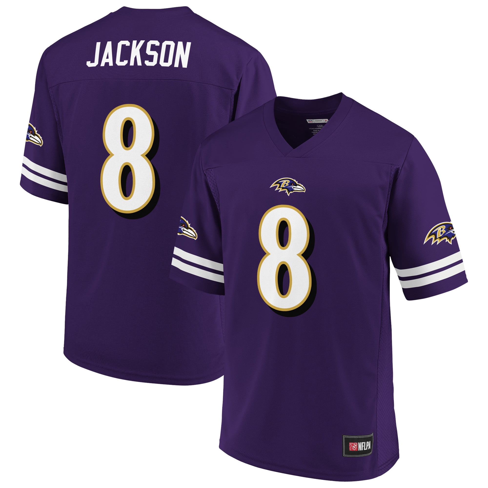 Men's NFL Pro Line by Fanatics Branded Lamar Jackson Purple Baltimore Ravens  Player Jersey 
