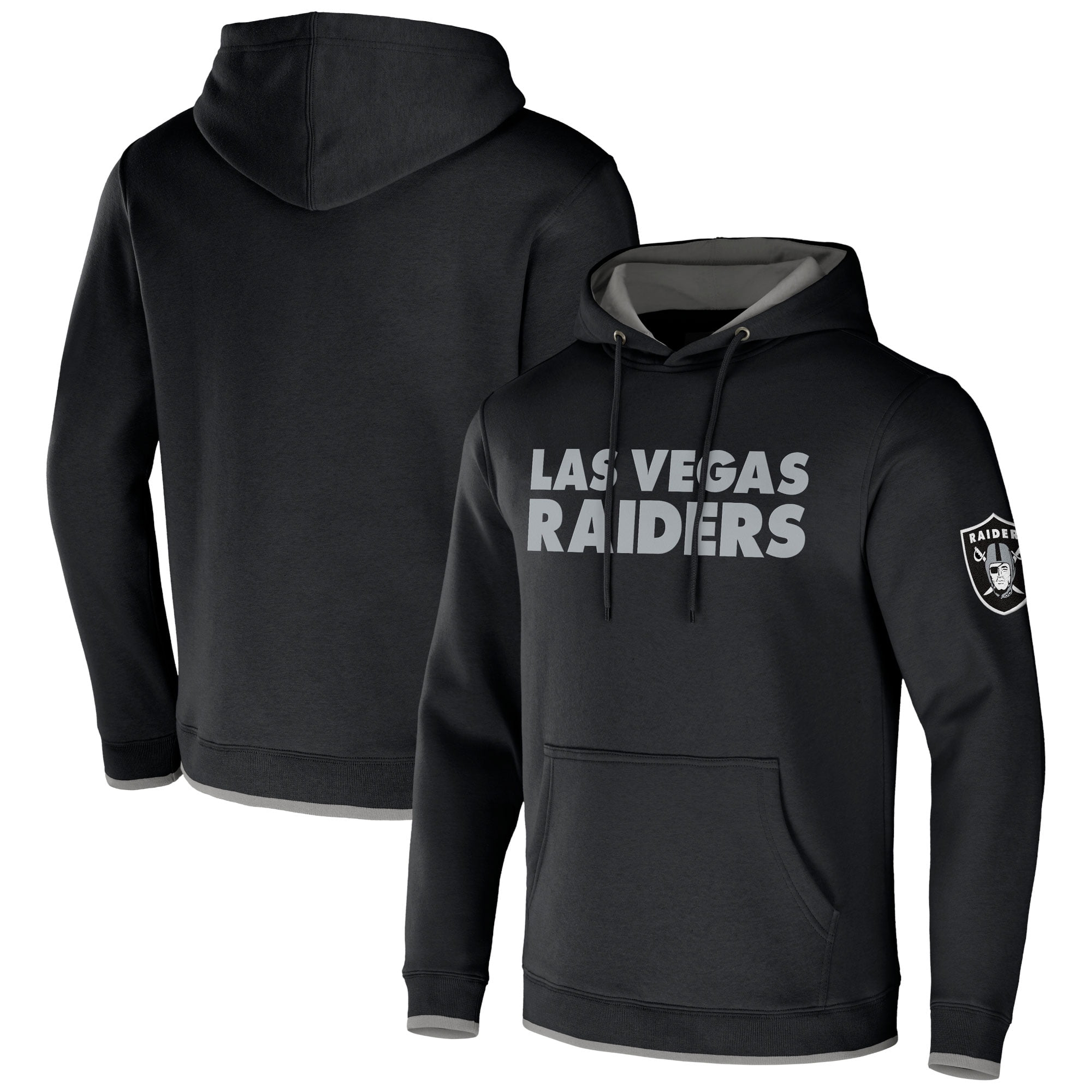 Men's Fanatics Black Las Vegas Raiders Extra Point Pullover Hoodie - Walmart .com