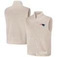 thumbnail image 1 of Men's NFL x Darius Rucker Collection by Fanatics  Oatmeal New England Patriots Full-Zip Sweater Vest, 1 of 3