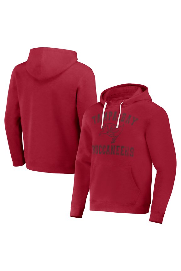 Men's NFL x Darius Rucker Collection by Fanatics Red Tampa Bay Buccaneers Coaches Pullover Hoodie