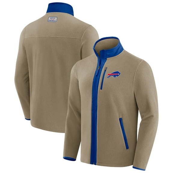 Men's NFL x Darius Rucker Collection by Fanatics  Tan Buffalo Bills Heavyweight Polar Fleece Full-Zip Jacket