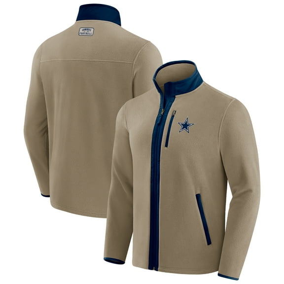 Men's NFL x Darius Rucker Collection by Fanatics  Tan Dallas Cowboys Heavyweight Polar Fleece Full-Zip Jacket