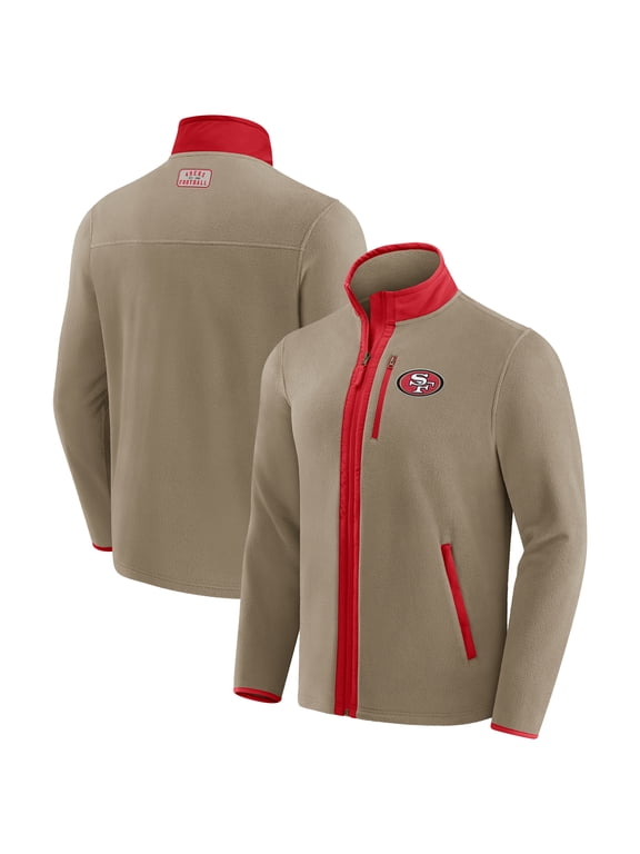 Men's NFL x Darius Rucker Collection by Fanatics Tan San Francisco 49ers Heavyweight Polar Fleece Full-Zip Jacket