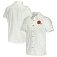 thumbnail image 1 of Men's NFL x Darius Rucker Collection by Fanatics White Cleveland Browns Woven Button-Up T-Shirt, 1 of 3