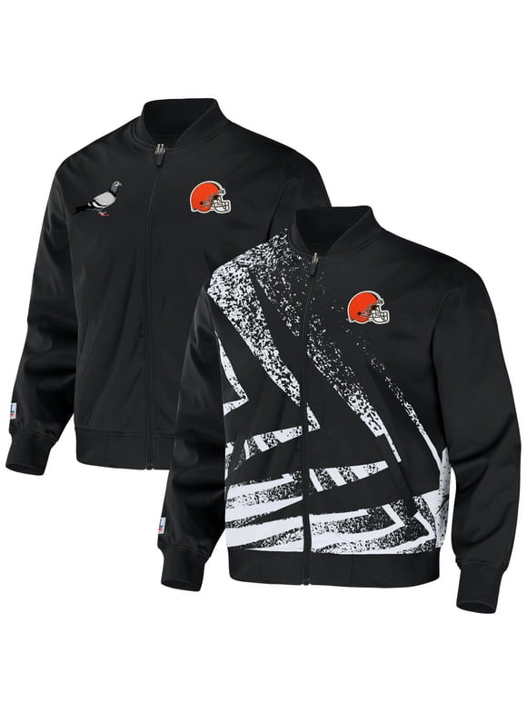 Men's NFL x Staple Black Cleveland Browns Reversible Core Jacket