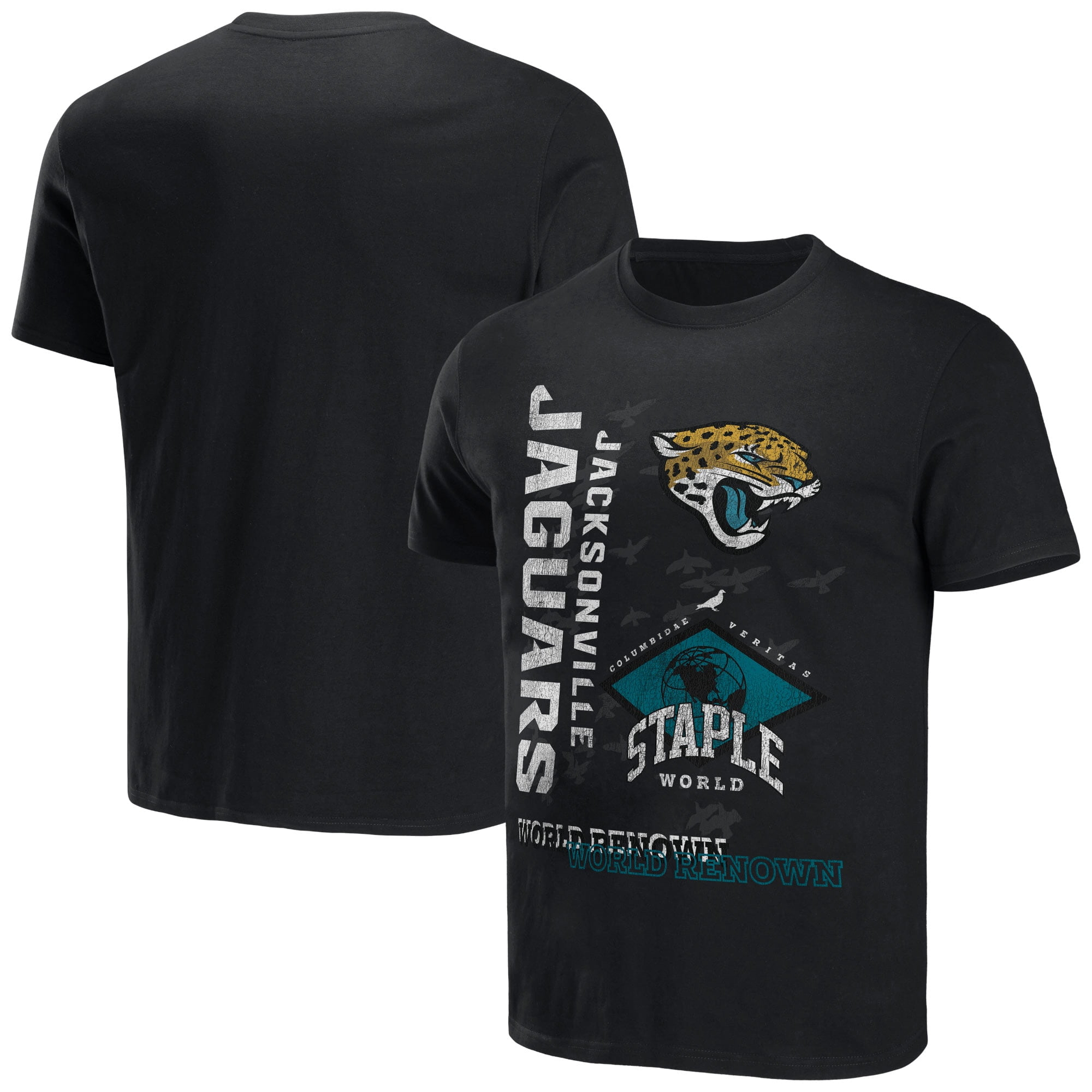 Men's NFL x Staple Black Jacksonville Jaguars World Renowned T-Shirt ...