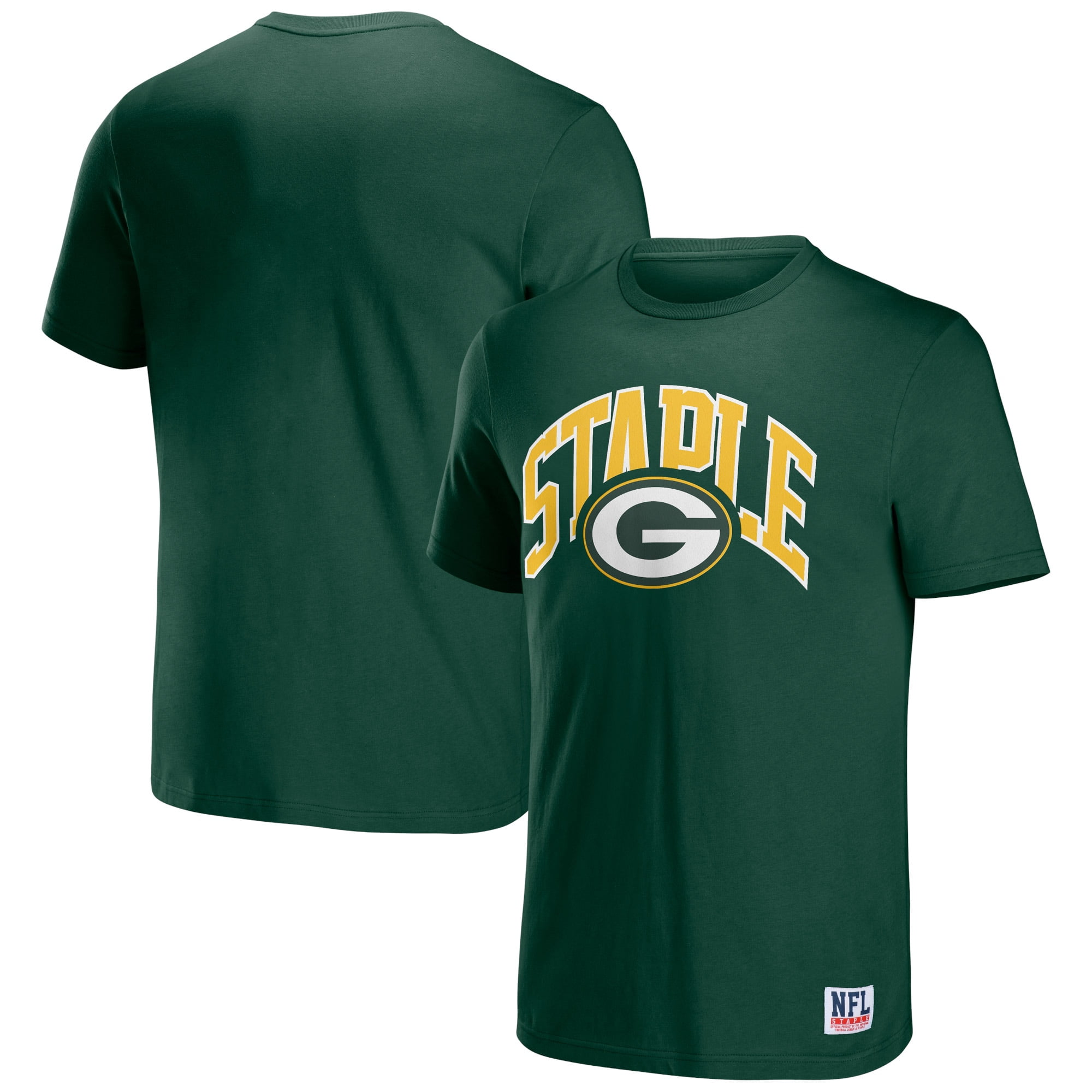 Men's NFL x Staple Hunter Green Green Bay Packers Logo Lockup T-Shirt ...