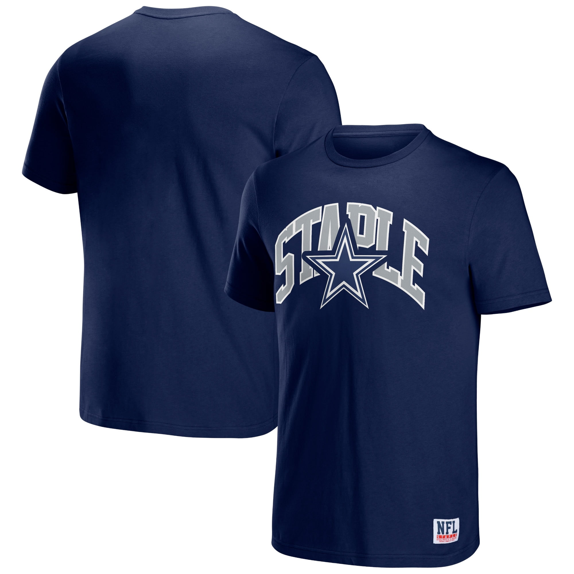 Men's NFL x Staple Navy Dallas Cowboys Logo Lockup TShirt