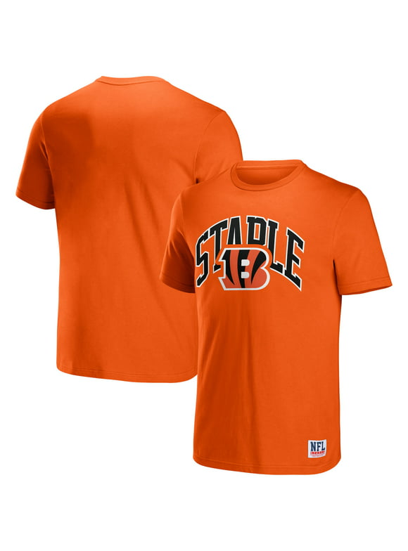 Men's NFL x Staple Orange Cincinnati Bengals Logo Lockup T-Shirt