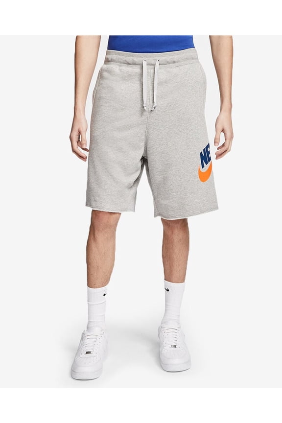 Men's NSW New York Alumni Shorts Grey/Blue/Orange Size Small (CW2314-063)