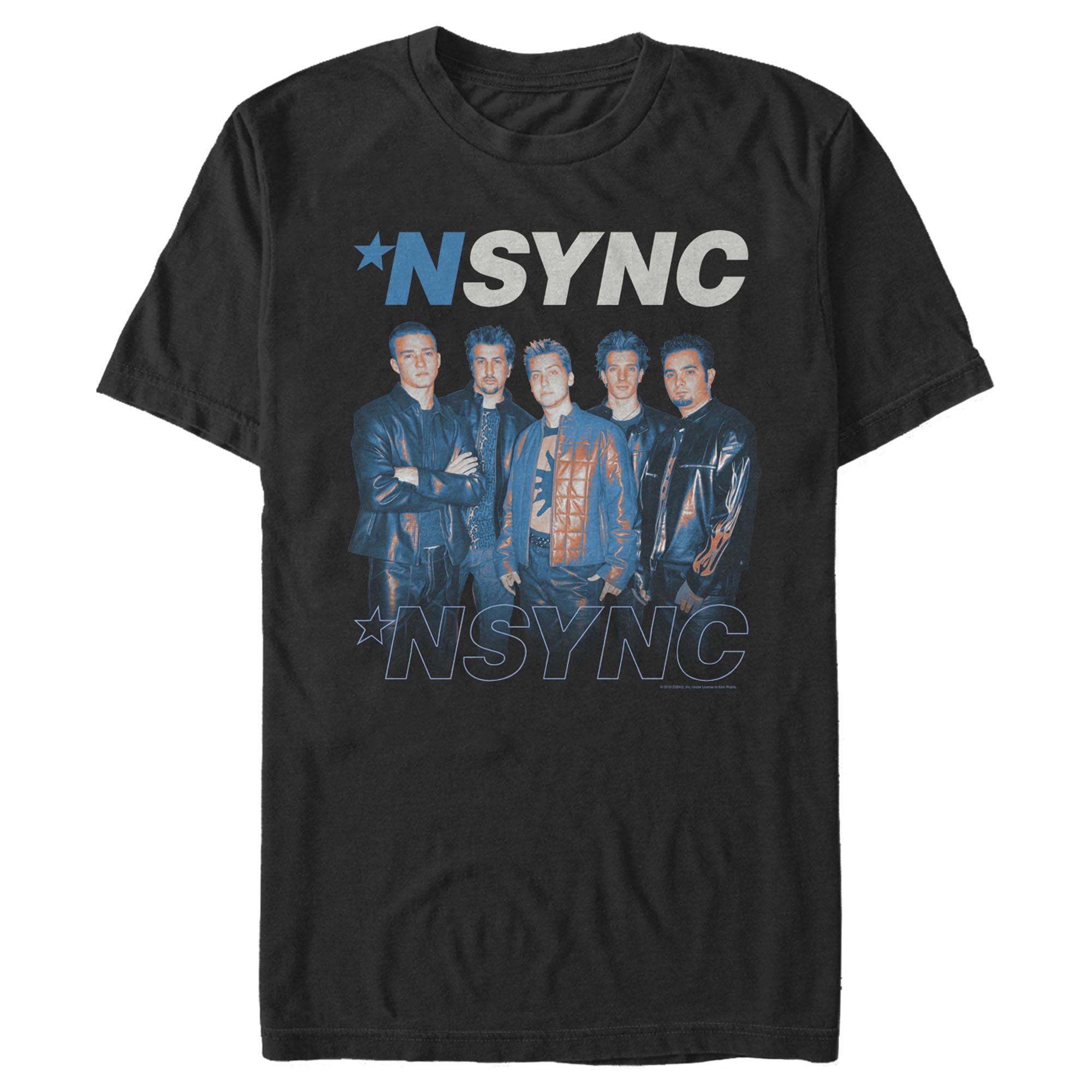 Men's NSYNC Band Pose Graphic Tee Black Large
