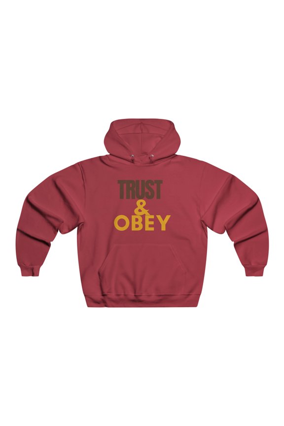 Men's NUBLENDĀ® Hooded Sweatshirt | Trust & Obey - Religious