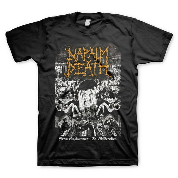 Men's Napalm Death Feto T-shirt Medium Black