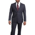 thumbnail image 1 of Men's Napoli Classic Fit Navy Blue Two Button 100% Wool Suit, 1 of 5