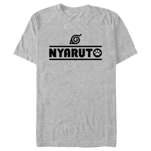 Men's Naruto Nyaruto Bold Logo Graphic T-Shirt