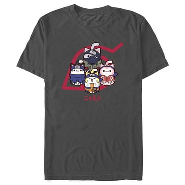 Men's Naruto Nyaruto Cat Team  Graphic T-Shirt