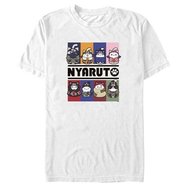 Men's Naruto Nyaruto Team Panels  Graphic T-Shirt