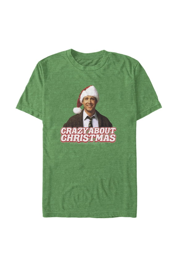 Men's National Lampoon's Christmas Vacation Clark Crazy About Xmas Graphic Tee Kelly Heather Medium