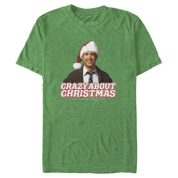 Men's National Lampoon's Christmas Vacation Clark Crazy About Xmas  Graphic Tee Kelly Heather X Large