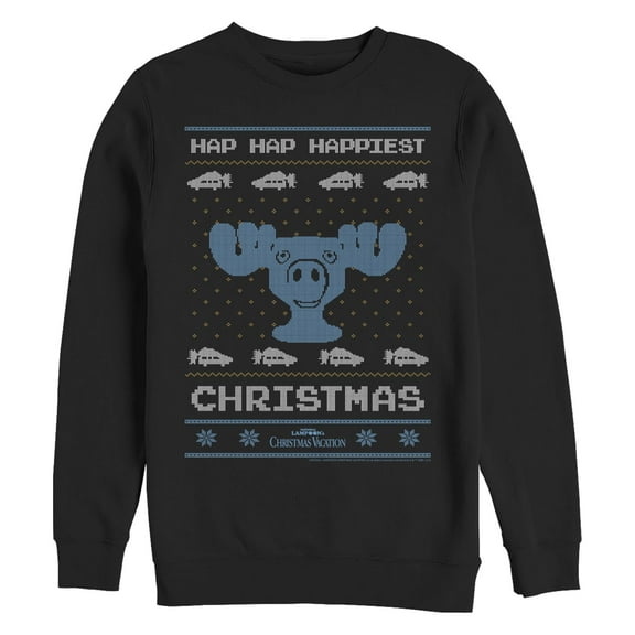 Men's National Lampoon's Christmas Vacation Deer Ugly Christmas Sweater Print Sweatshirt