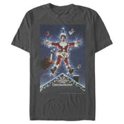 Men's National Lampoon's Christmas Vacation Electrified Poster Graphic Tee Charcoal Large