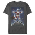thumbnail image 1 of Men's National Lampoon's Christmas Vacation Electrified Poster  Graphic Tee Charcoal X Large, 1 of 5